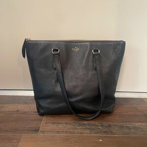 Kate Spade Pebbled Zip Top Leather Tote